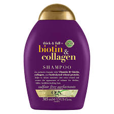 ogx biotin & collagen shampoo 385 ml  خصم 100 علي القطعة