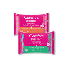 CareFree Duo EFFECT Intimate Wipes  خصم 20 % علي القطعة