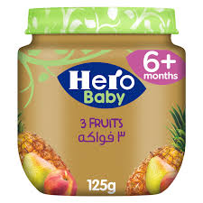 HERO BABY 3 fruits 125 GM